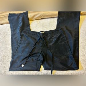 Silk chiffon slightly sheer pants